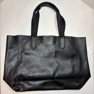 Coach Soft Black Leather Tote